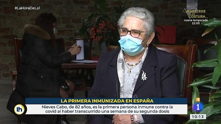 La hora de La 1 - Nieves Cabo, primera persona inmune contra el coronavirus