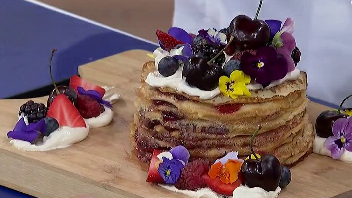 Como sapiens - Receta de tarta de crepes de chocolates