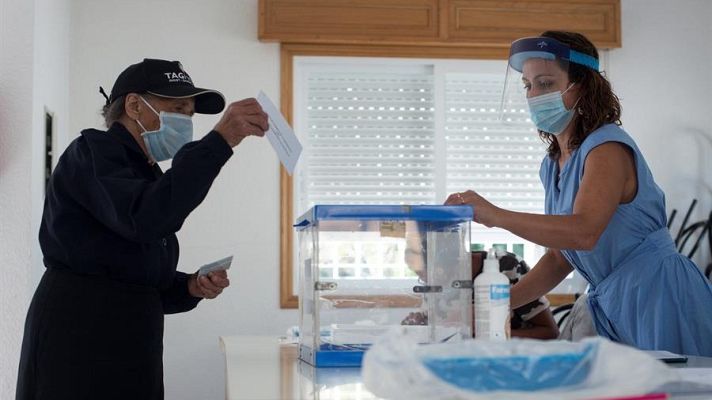 Telediario 1 - La Generalitat ultima el protocolo de seguridad por la COVID-19 para las elecciones catalanas