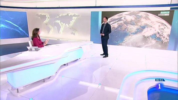 El tiempo - Lluvias hoy en las vertientes atlántica y cantábrica y temperaturas en ascenso