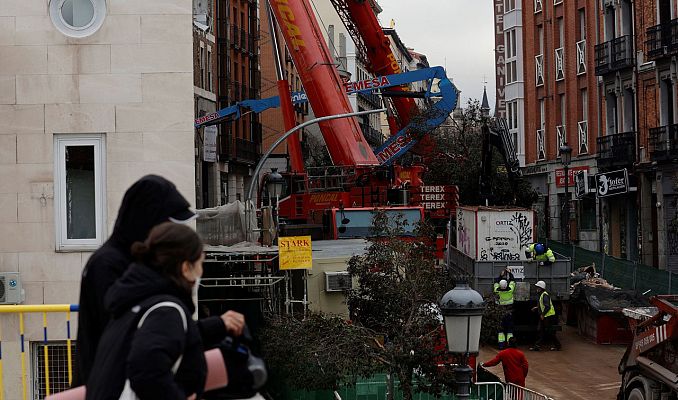 Telediario 1 - Los vecinos de la calle Toledo regresan a sus casas una semana después de la explosión