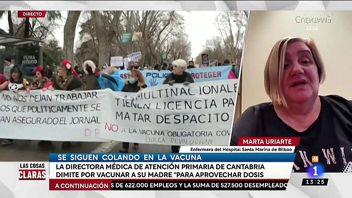 Las cosas claras - Marta Uriarte, enfermera, sobre los negacionistas: "Son una manada de aborregados"