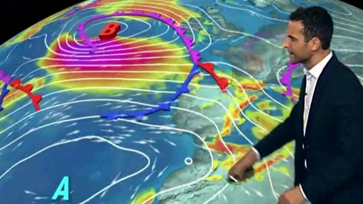 El tiempo - Un nuevo sistema frontal trae lluvias en Galicia, Navarra y País Vasco