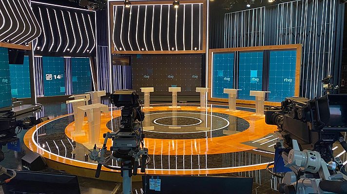 Telediario 1 - Todo listo para el debate de las catalanas en RTVE