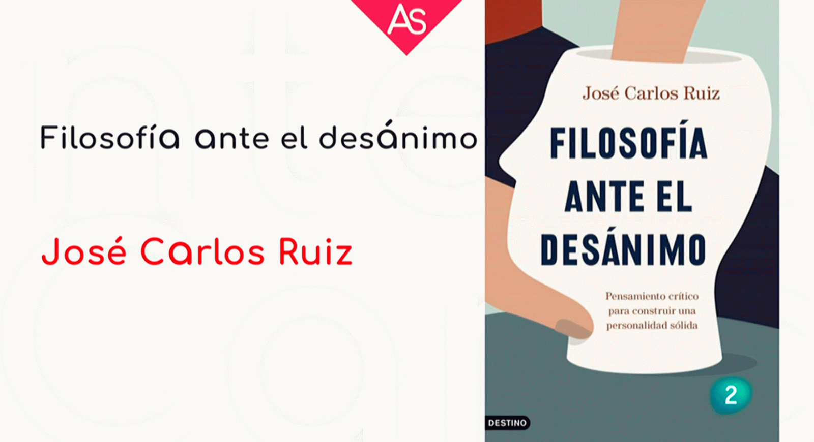 La aventura del saber Filosofia ante el desanimo pensamiento crítico para construir una personalidad sólida Universidad de Córdoba José Carlos Ruiz #AventuraSaberLibros