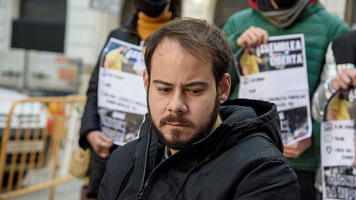 Telediario 1 - El rapero Pablo Hasel, a seis días de entrar en prisión: "Es un ataque contra las libertades democráticas"