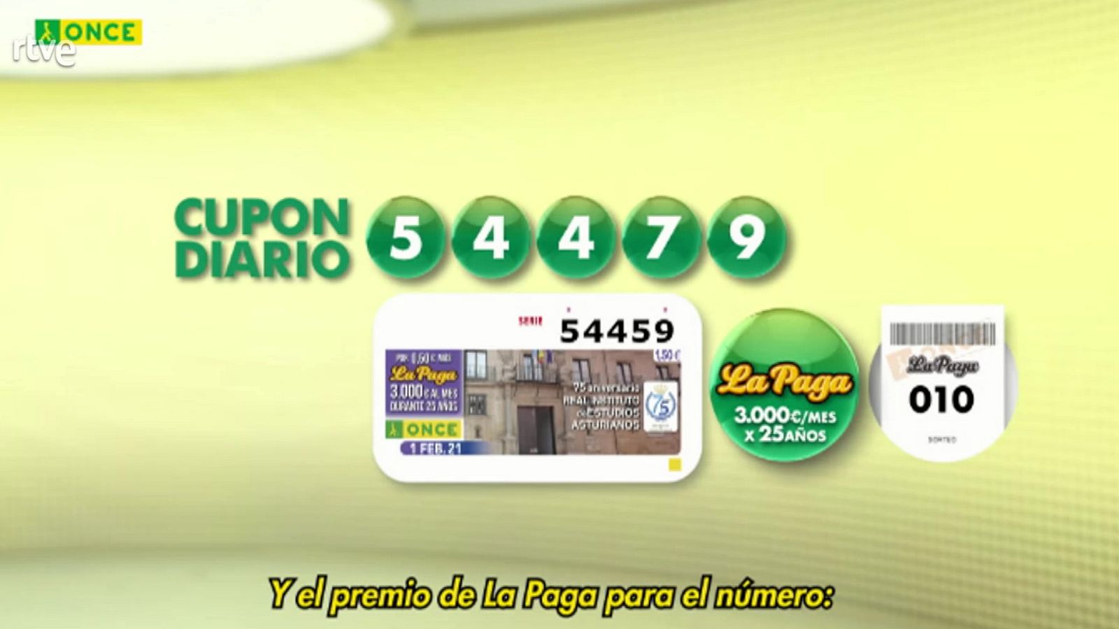 Sorteo ONCE - 01/02/21 - ver ahora