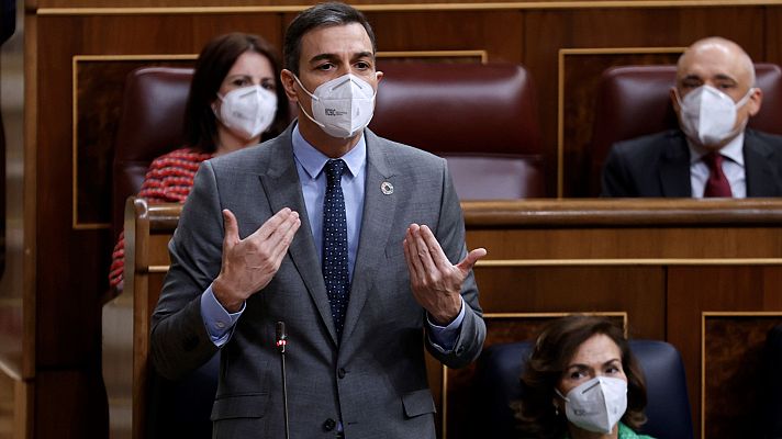 Informativo 24h - Sánchez, a Casado: "Es tan moderado que Abascal le da lecciones de responsabilidad y sentido de Estado"
