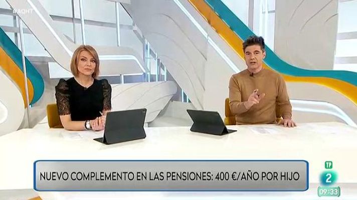 Aquí hay trabajo - Nuevo complemento de las pensiones: 378 ¿ al año por hijo