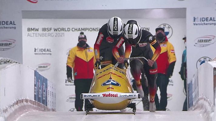 Deportes de hielo - Bobsleigh A2 femenino - Campeonato del Mundo - 3ª manga