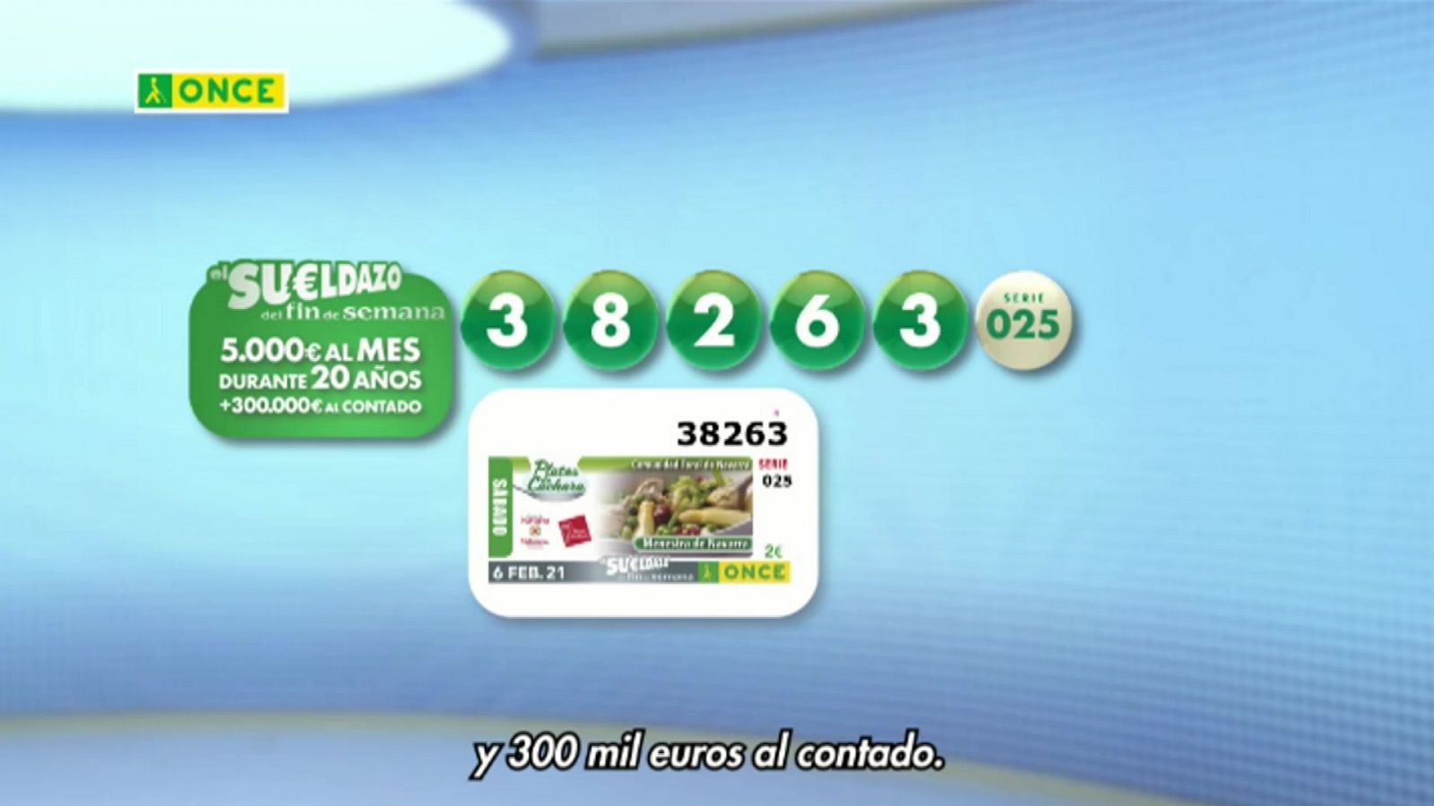 Sorteo ONCE - 06/02/21 - ver ahora