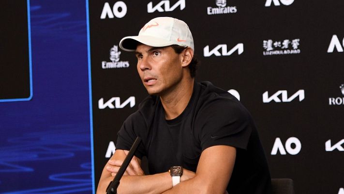 Telediario 1 - Nadal: "Es una situación complicada. Tengo un músculo que se tensa cuando saco"