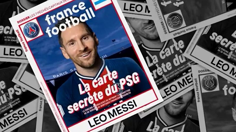France Football viste a Messi con la camiseta del PSG
