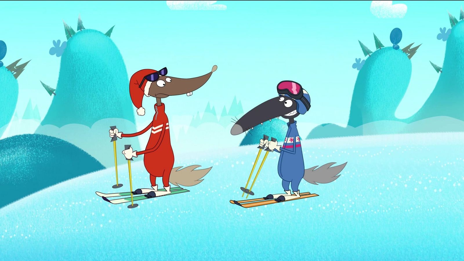 El lobo que quería ser campeón de esquí - Lobo | Ver