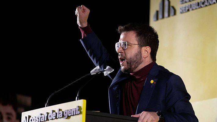 Telediario 1 - Los vetos cruzados acaparan la recta final de campaña en Cataluña