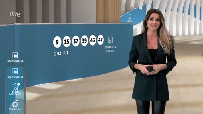 Loterías - Sorteo de la Bonoloto del 08/02/2021