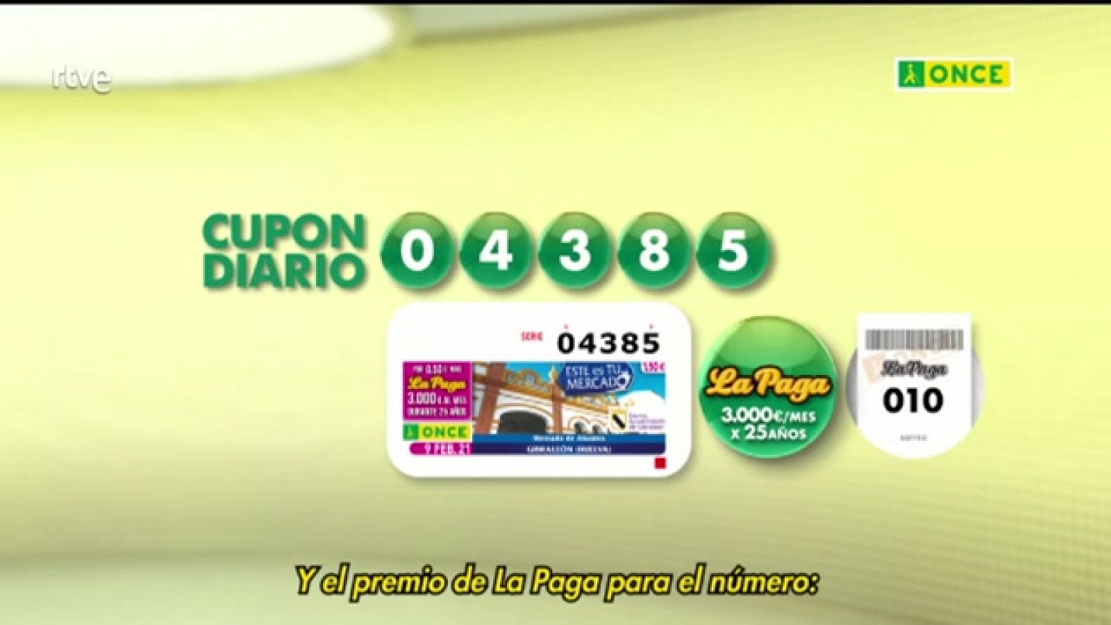 Sorteo ONCE - 09/02/21 - ver ahora