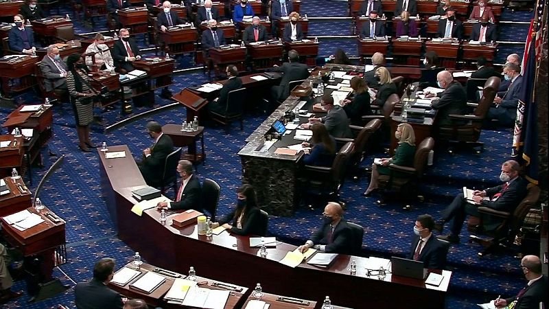 El 'impeachment' a Trump continúa después de que el Senado lo declarara constitucional