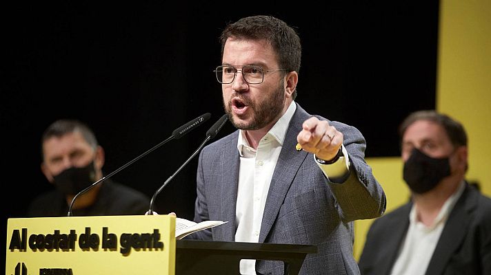 Telediario 1 - Los candidatos al 14F exigen a Illa que aclare si ha aprovechado el cargo para vacunarse