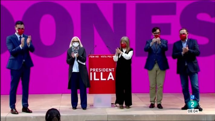  - Els partits afronten el tancament de campanya amb tots els líders a l'escenari