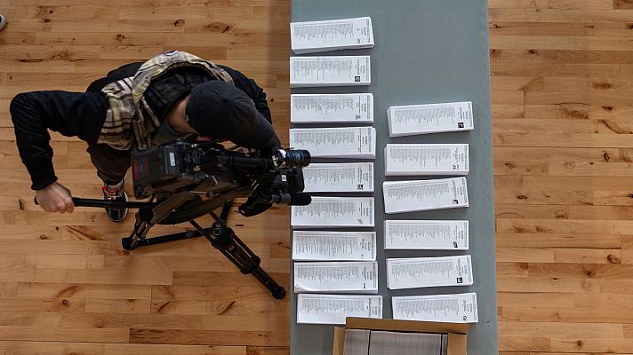 Telediario 1 - Especial despliegue informativo para seguir las elecciones catalanas en RTVE