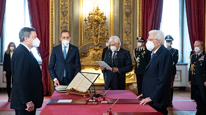 Telediario 1 - Draghi, nuevo primer ministro de Italia