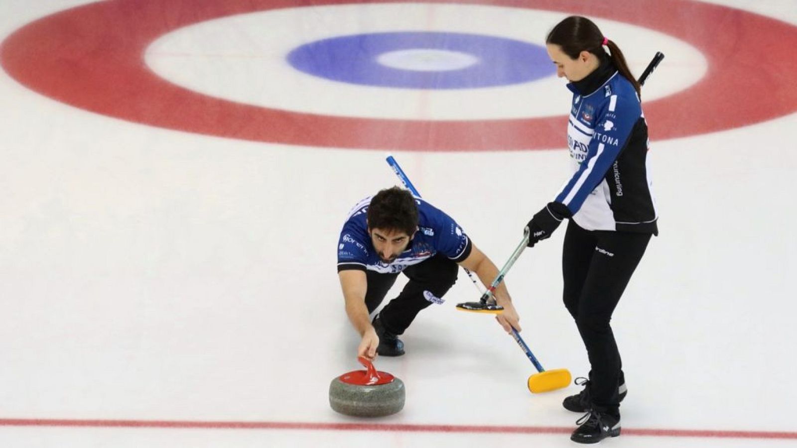 Otaegi y Unanue, campeones de España de curling dobles mixtos