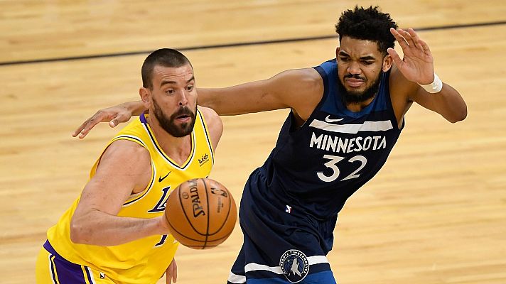 Telediario 1 - Los Lakers de Marc Gasol se imponen a los 'Wolves' de Rubio