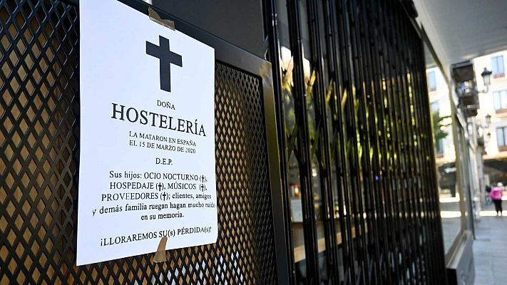 Telediario 1 - Los hosteleros reclaman al Gobierno 65 millones de euros