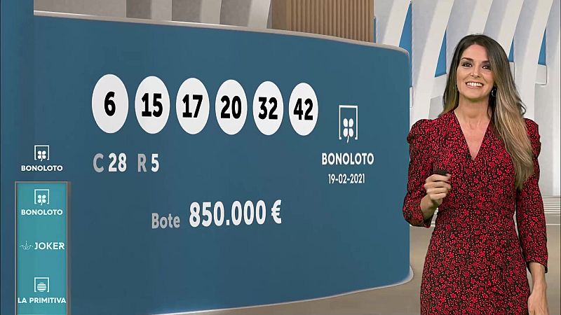 Sorteo de la Bonoloto y Euromillones del 19/02/2021 - ver ahora