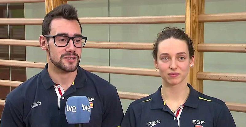 Pau Ribes y Emma García preparan la Copa del Mundo de sincro virtual