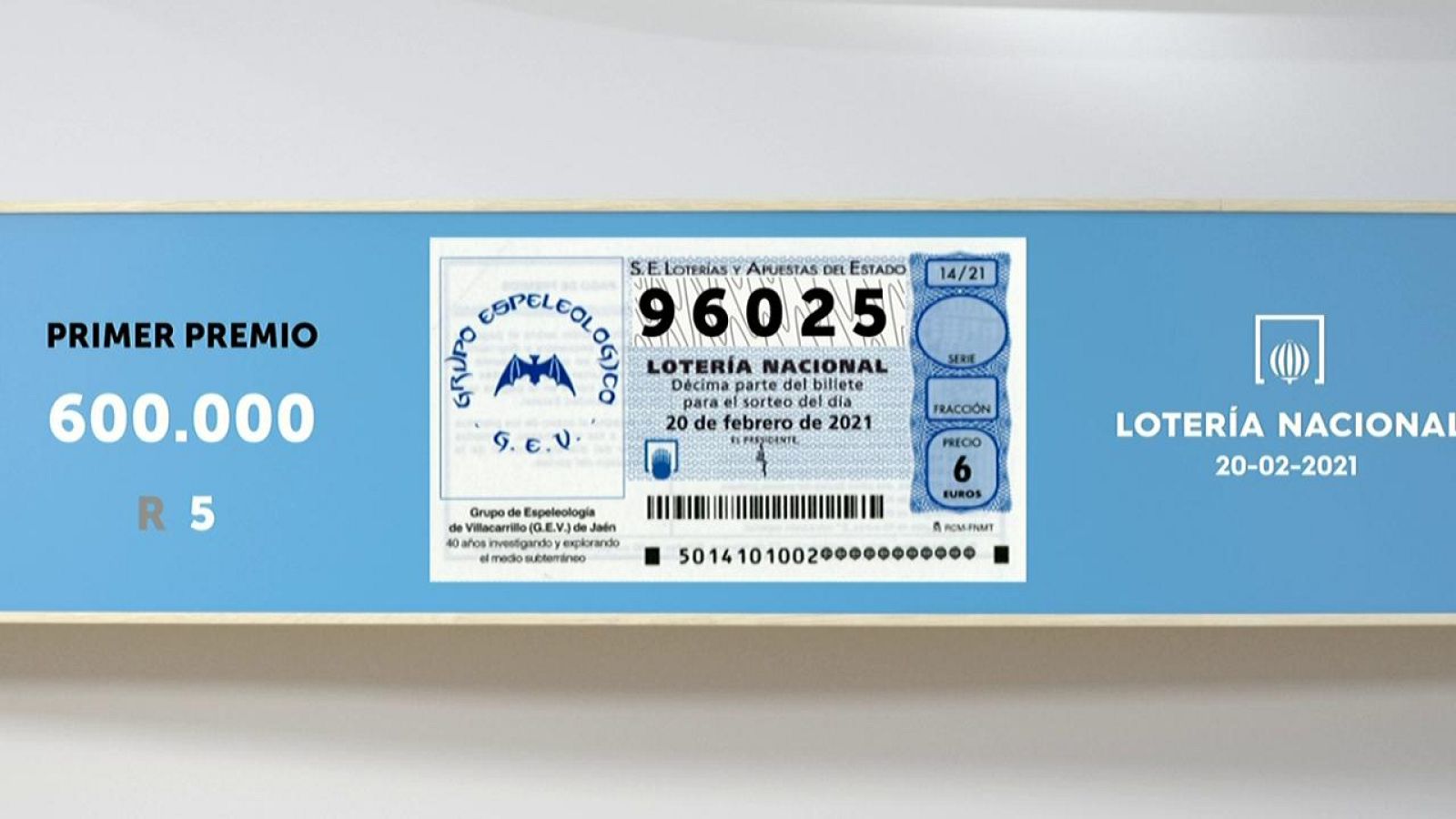 Sorteo de la Lotería Nacional del 20/02/2021 - Ver ahora