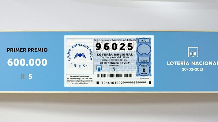 SELAE - Sorteo de la Lotería Nacional del 20/02/2021