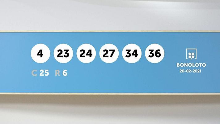 SELAE - Sorteo de la Bonoloto del 20/02/2021