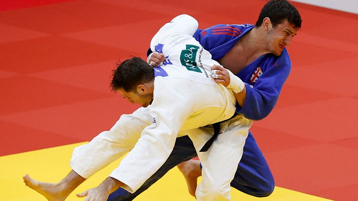 Telediario 1 - El judoca español Nikoloz Sherazadishvili se hace con la plata en Tel Aviv