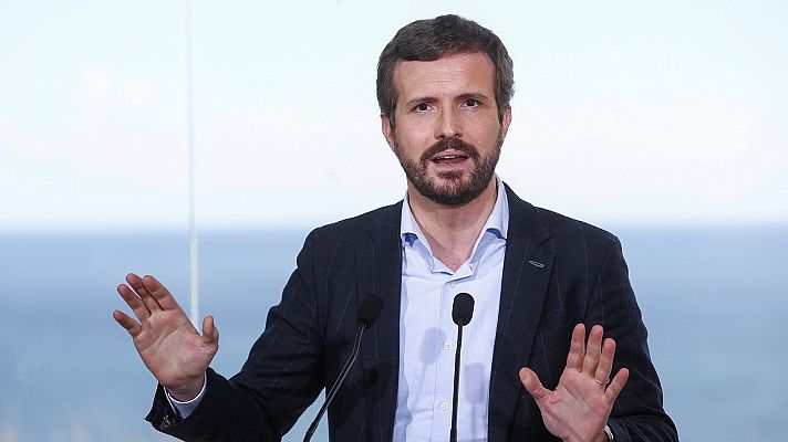 Telediario 1 - El PP afirma que el PSOE ha aceptado excluir a Unidas Podemos de la renovación del CGPJ y el Gobierno lo niega