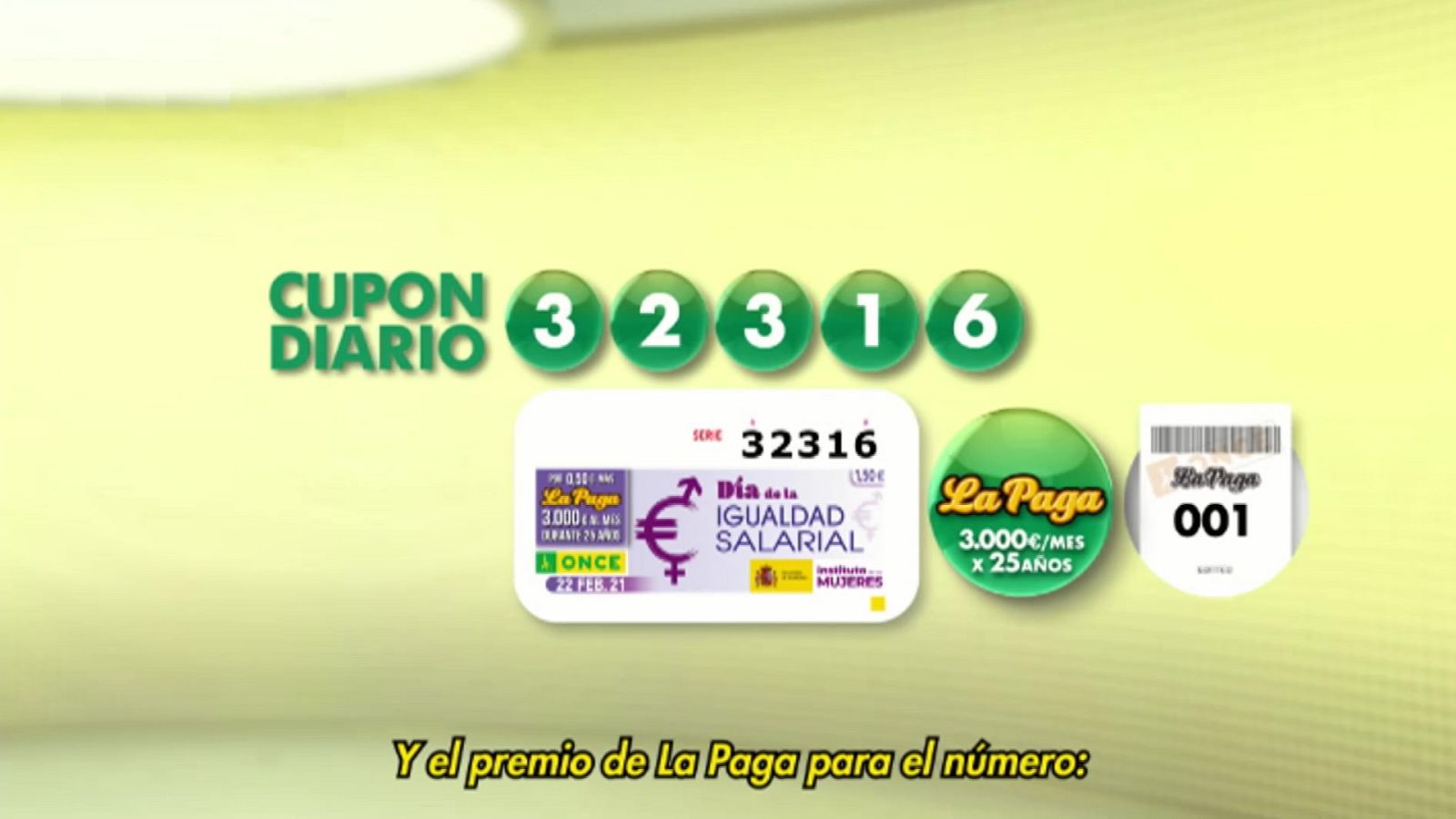 Sorteo ONCE - 22/02/21 - ver ahora