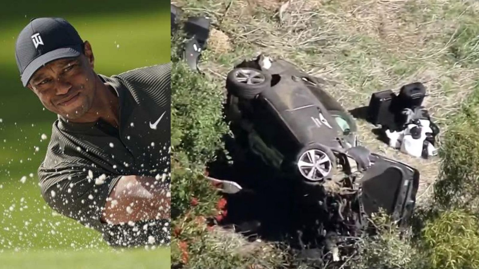 Tiger Woods, hospitalizado tras sufrir un accidente de tráfico | Ver