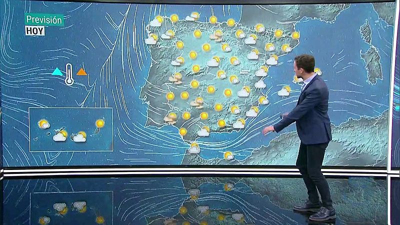 Tiempo estable en casi todo el país, salvo en la costa gallega donde habrá fuerte lluvia