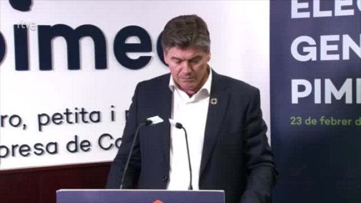 L'Informatiu - Antoni Cañete celebra la seva victòria a les eleccions de PIMEC