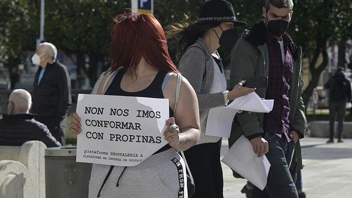 Telediario 1 - Cautela entre los empresarios ante el anuncio del Gobierno de un nuevo fondo de 11.000 millones para hostelería y turismo