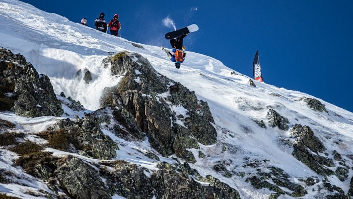 Telediario 1 - Aymar Navarro, octavo en el esquí freeride de Ordino (Andorra)