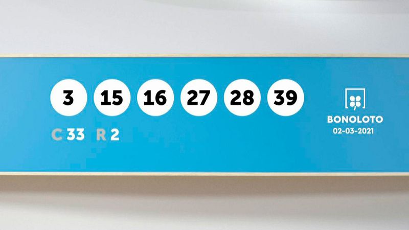Sorteo de la Lotería Bonoloto y Euromillones del 02/03/2021 - Ver ahora