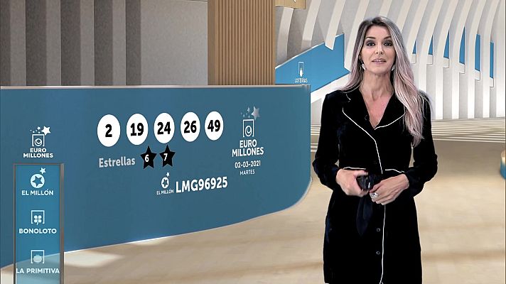 Loterías - Sorteo de la Bonoloto y Euromillones del 02/03/2021