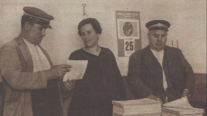 Telediario 1 - Encuentran los restos de la primera alcaldesa democrática