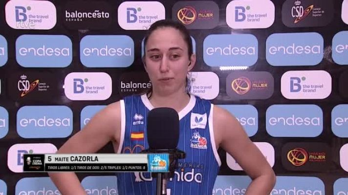 Baloncesto en RTVE - Maite Cazorla: "Teníamos que controlar el rebote y se ha notado"
