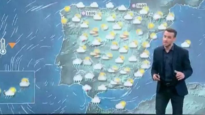 Telediario 1 - La Aemet prevé precipitaciones fuertes en Andalucía y área del Estrecho