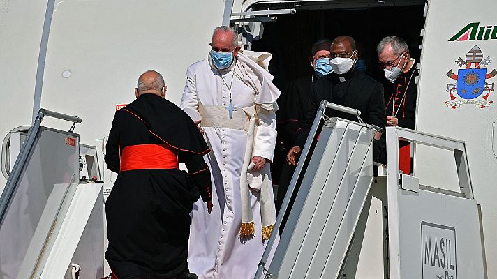 Informativo 24h - El papa Francisco llega a Irak en una visita histórica de tres días