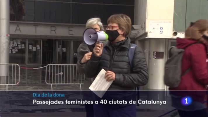 L'Informatiu - Passejades reivindicatives a Catalunya com a prèvia del 8-M