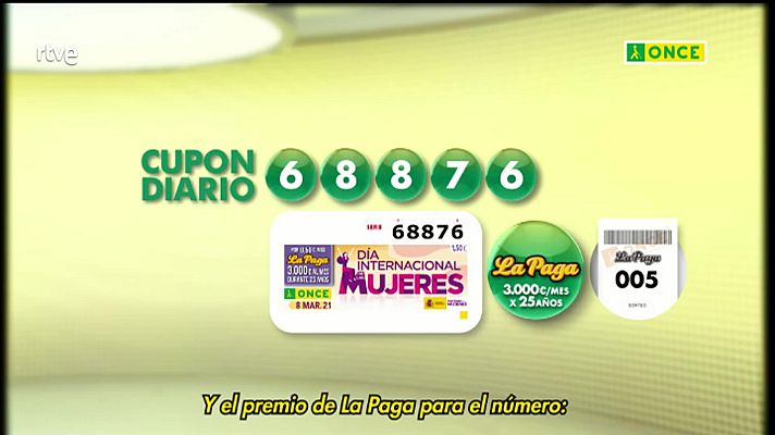 Sorteos ONCE - Sorteo ONCE - 08/03/21